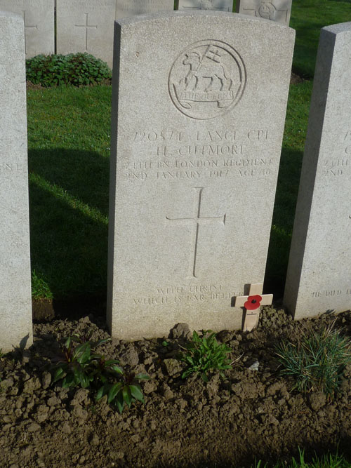 gravestone of harry cutmore